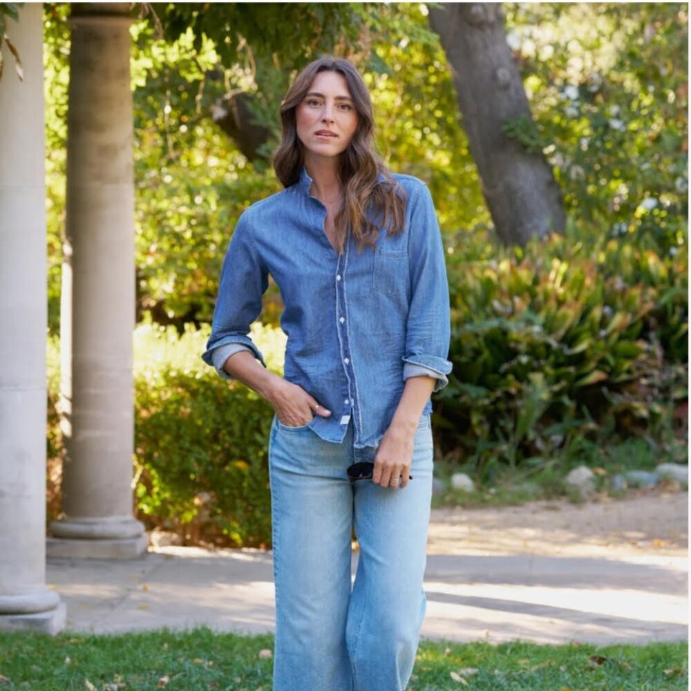 Frank & Eileen "Barry" Vintage Stonewashed Indigo Denim Size M